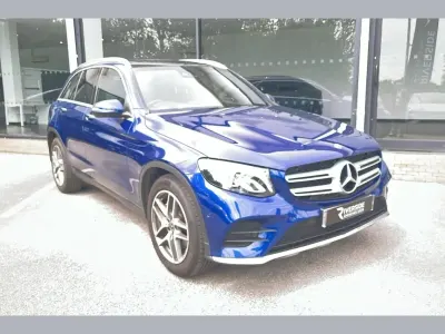Used Mercedes GLC250 AMG line 211 HP (155 kW) 2018 Blue SUV
