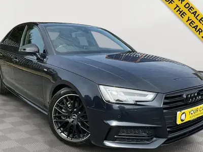 Used Audi A4 Black Edition 190 HP (139 kW) 2018 Blue Sedan