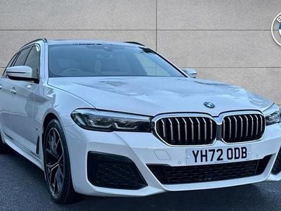 White Used 2022 BMW 520 M Sport Estate | £29,025 (Fair price)