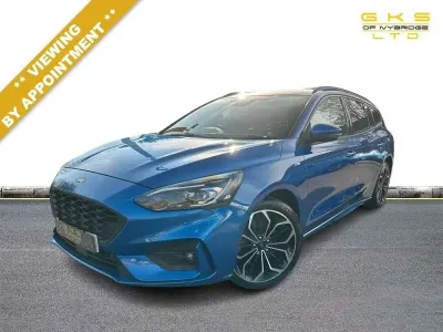 Begagnad Ford Focus ST-Line X 150 HK (110 kW) 2020 Blå Kombi