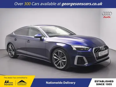 Used Audi A5 S-Line 2023 Blue Coupe
