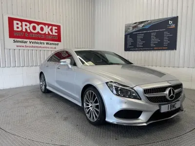 Begagnad Mercedes CLS220 AMG Line Premium 2016 Silver Sportkupé