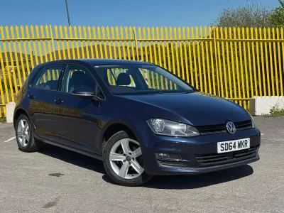 Used VW Golf VII Match 105 HP (77 kW) 2014 Blue Hatchback