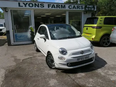 Used Fiat 500 Lounge 85 HP (62 kW) 2015 White Hatchback