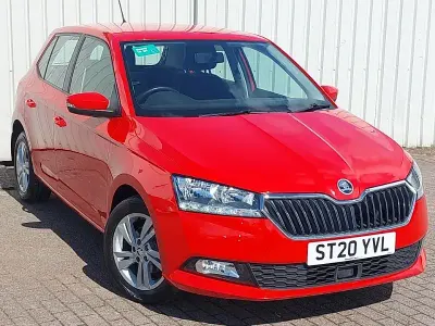 Used Skoda Fabia SE 95 HP (69 kW) 2020 Red Hatchback
