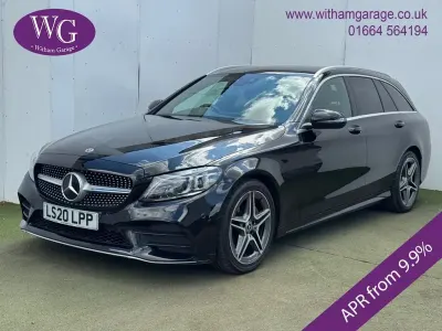 Used Mercedes C220 AMG line 194 HP (142 kW) 2020 Black Estate