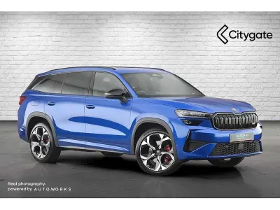 Used Skoda Kodiaq vRS 195 HP (143 kW) 2026 Race blue metallic SUV