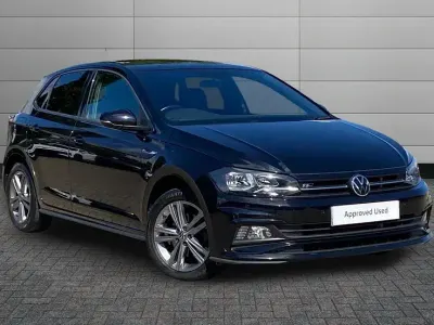 Used VW Polo R-line 110 HP (80 kW) 2020 Black Hatchback
