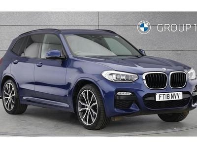 Used BMW X3 M Sport 190 HP (139 kW) 2018 Phytonic blue SUV