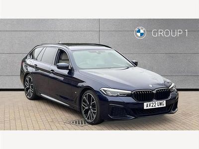 Used BMW 530 M Sport 286 HP (210 kW) 2022 Blue Estate