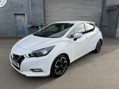Used Nissan Micra Acenta 92 HP (67 kW) 2021 White Hatchback