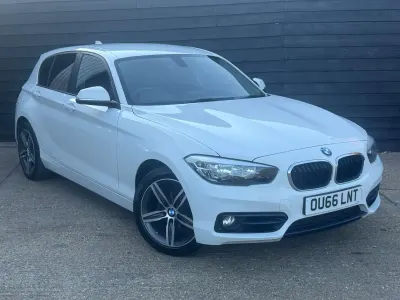 Used BMW 118 Sport Line 150 HP (110 kW) 2016 White Hatchback