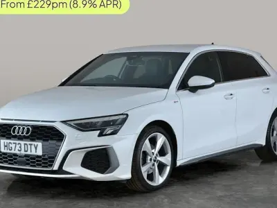 Used Audi A3 Sportback S-Line 150 HP (110 kW) 2023 White Hatchback