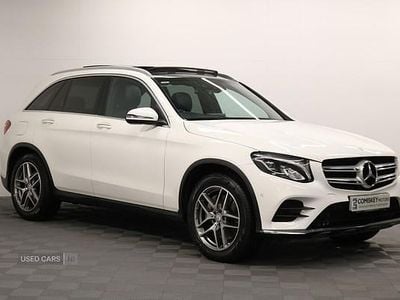 White Used 2016 Mercedes GLC250 AMG line Estate | £16,495 (A bit pricey)