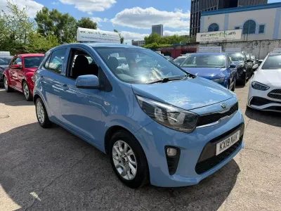 Used Kia Picanto 84 HP (61 kW) 2019 Blue Hatchback