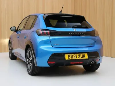 Used Peugeot 208 Premium 101 HP (74 kW) 2021 Blue Hatchback