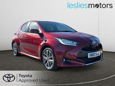 Used Toyota Yaris Hybrid 2021 Red Hatchback