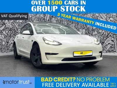 Used Tesla Model 3 Standard Range Plus 366 kW (498 HP) 2021 White Sedan