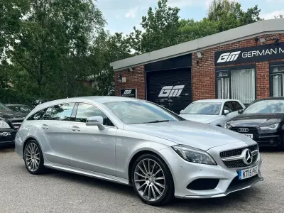 Used Mercedes CLS350 Shooting Brake AMG line 2015 Silver Estate