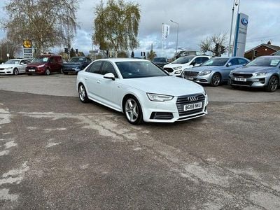 Used Audi A4 S-Line 150 HP (110 kW) 2018 White Sedan
