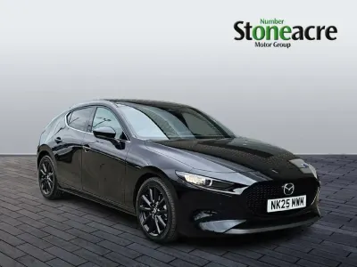 Begagnad Mazda 3 Homura-Line 2025 Svart Halvkombi