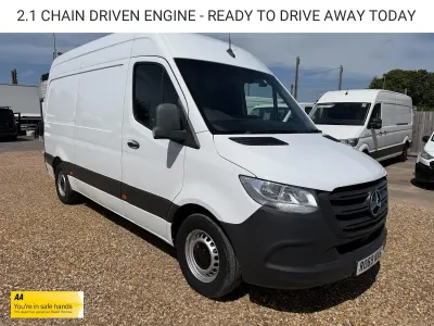 Used Mercedes Sprinter 141 HP (103 kW) 2019 White Van