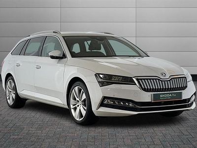 Moon white Used 2021 Skoda Superb SE L Estate | £17,490 (Fair price)