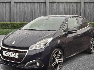 Used Peugeot 208 GT-line 100 HP (73 kW) 2016 Blue Hatchback
