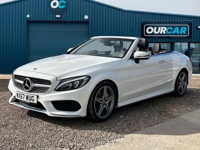 Used Mercedes C220 AMG line 170 HP (125 kW) 2017 White Cabriolet