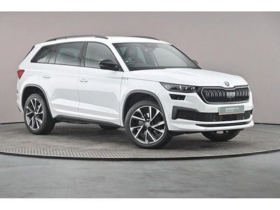 Used Skoda Kodiaq SportLine 148 HP (108 kW) 2023 Moon white metallic SUV