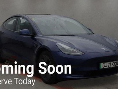 Used Tesla Model 3 Long Range AWD 77 kW (106 HP) 2021 Blue Sedan