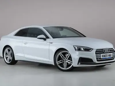 Used Audi A5 S-Line 150 HP (110 kW) 2020 White Coupe