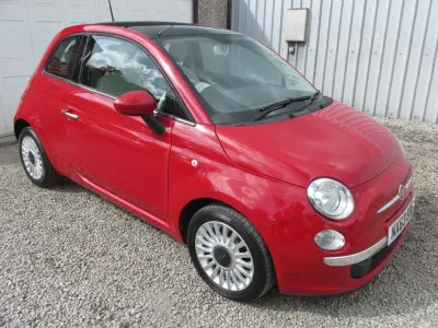 Used Fiat 500 Lounge 69 HP (50 kW) 2013 Red Hatchback