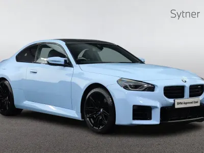 Begagnad BMW M2 Comfort Edition 454 HK (333 kW) 2024 Blå Sportkupé