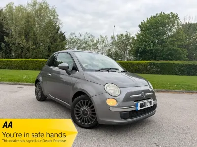 Usado Fiat 500 Lounge 69 HP (50 kW) 2011 Cinzento Citadino