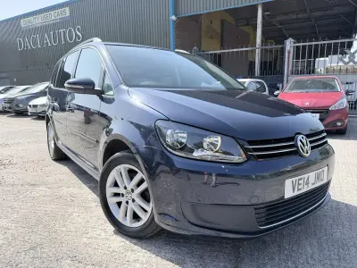 Used VW Touran SE 105 HP (77 kW) 2014 Blue MPV