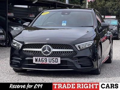 Used Mercedes A200 AMG line 163 HP (119 kW) 2019 Black Hatchback