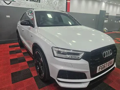 Used Audi Q3 Black Edition 184 HP (135 kW) 2017 White SUV