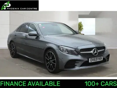 Używany Mercedes C220 AMG line 194 KM (142 kW) 2019 Szary Sedan/Limuzyna