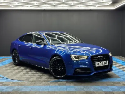 Begagnad Audi A5 Black Edition 2016 Blå Sportkupé
