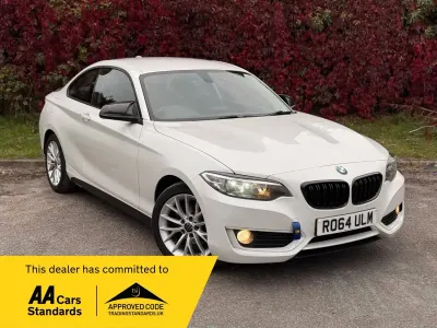Begagnad BMW 218 Impressive 2014 Vit Sportkupé