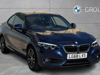 Used BMW 218 Sport Line 134 HP (98 kW) 2018 Blue Coupe