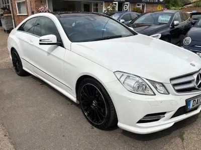 Used Mercedes E200 184 HP (135 kW) 2013 White Coupe