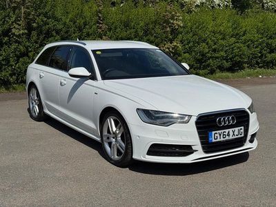 Begagnad Audi A6 S-Line 2014 Vit Kombi