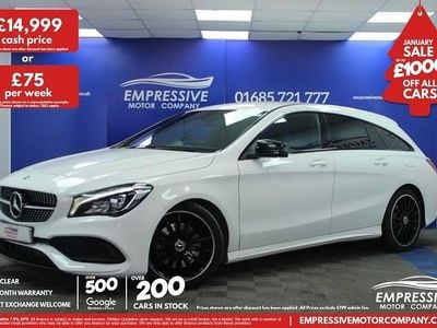 White Used 2018 Mercedes CLA220 Shooting Brake AMG line Estate | £14,999 (Fair price)