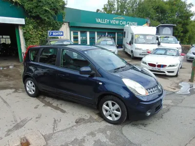 Used Nissan Note Acenta 110 HP (80 kW) 2008 Blue Hatchback