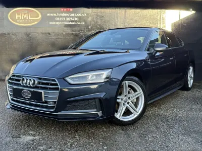 Used Audi A5 S-Line 190 HP (139 kW) 2018 Blue Coupe