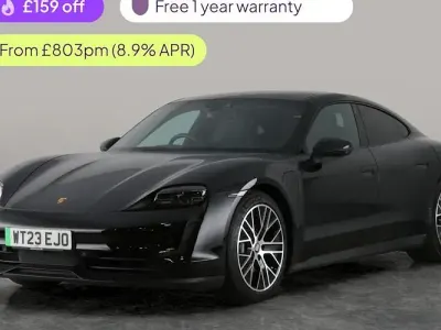 Used Porsche Taycan Performance Package 350 kW (476 HP) 2023 Black Sedan