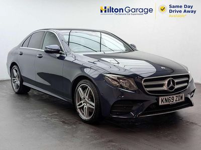 Used Mercedes E220 AMG line 194 HP (142 kW) 2019 Blue Sedan