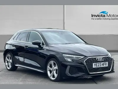 Usado Audi A3 S-Line 110 CV (80 kW) 2023 Negro Berlina